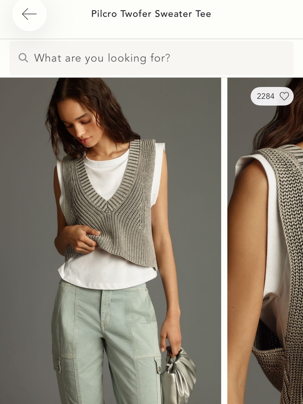 Pilcro Twofer Sweater Tee